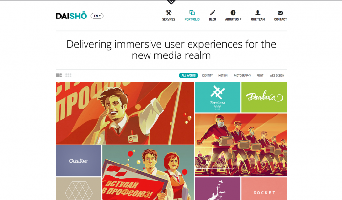 Daisho flat WordPress theme