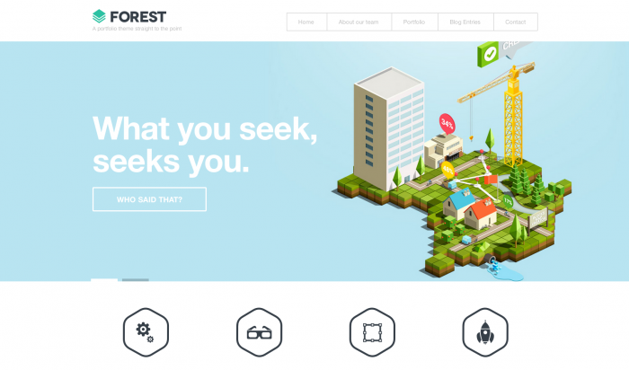 Forest flat WordPress theme