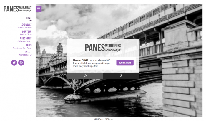Panes flat WordPress theme