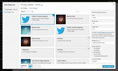 Widgets modal WebDevStudios
