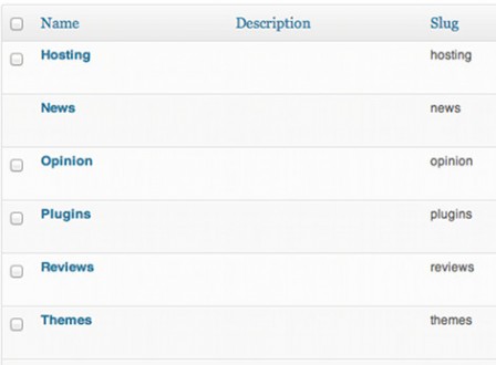 Image showing a WordPress Category screen with all Spoke references removed