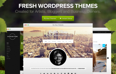 Organic Themes homepage