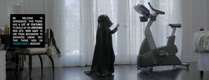 Darth Vader fullscreen video themes