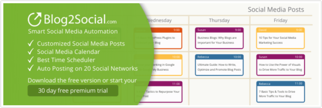Blog2Social plugin.