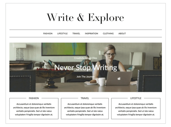 A look at the Minimalist blog theme