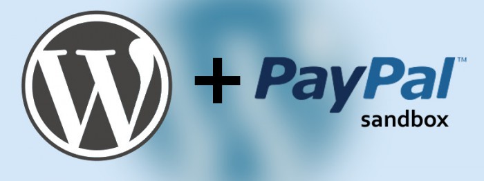 Image consisting of the WordPress and PayPal logos