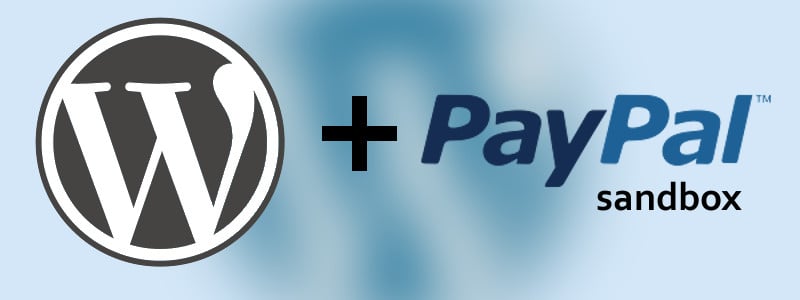 Image consisting of the WordPress and PayPal logos