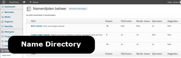 Name Directory