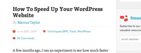 How To Speed Up Your WordPress Website - Smashing Magazine image
