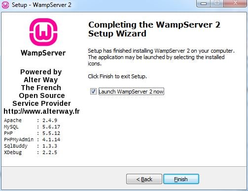 WampServer ready