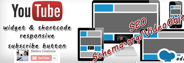 widget responsive for YouTube header