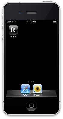 iPhone screen showing custom icon on home screen