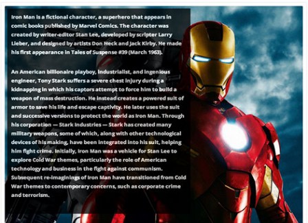 Screengrab of an image with the description overlayed