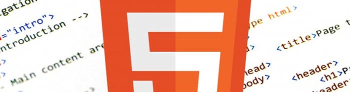 HTML5 logo surrounded by HTML
