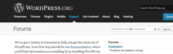 WordPress.org Support Forums image