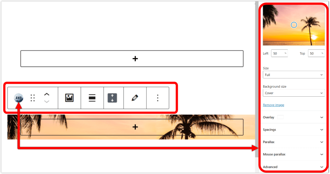 AWB editing tools