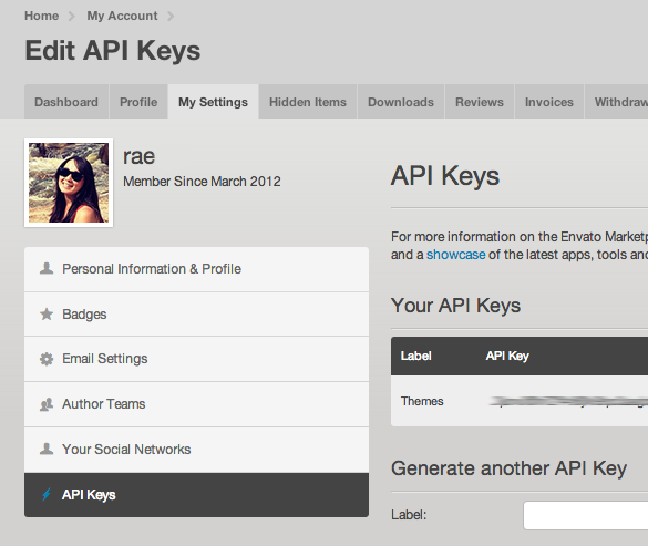 Generate API Key