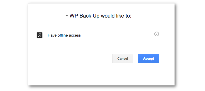 Screengrab of the consent dialog