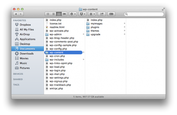 Media folder