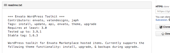 Envato WordPress Toolkit GitHub