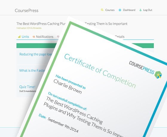 Grading, marking and assessment tools mean you can easily offer certification