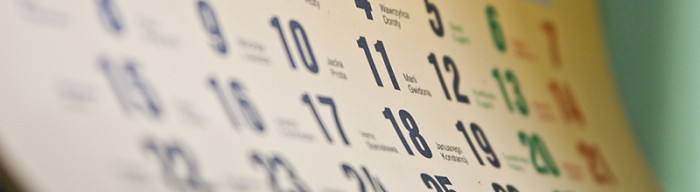 Calendars and events