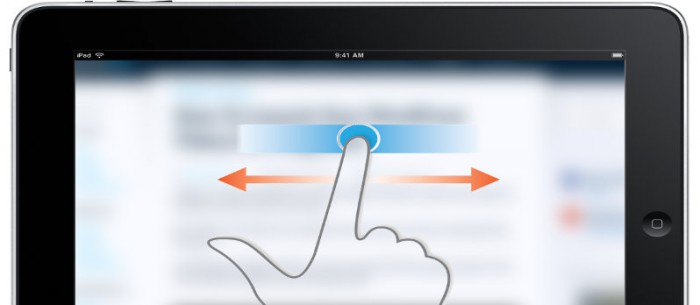 Screengrab of a ginger swiping on an iPad