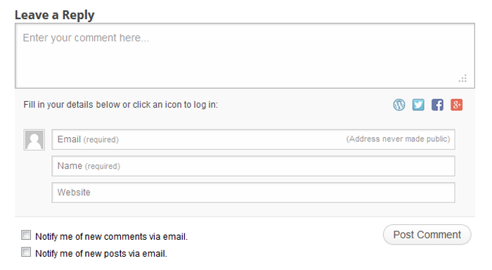 Jetpack Comments