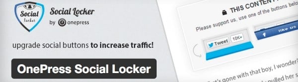 OnePress Social Locker image