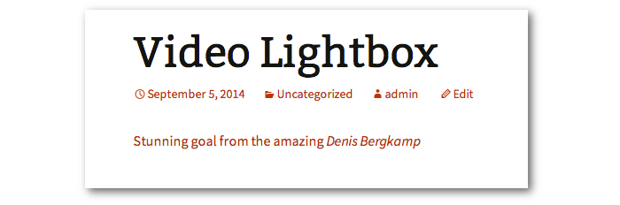 Screengrab of the post content with the text specified in the anchor being used for the lightbox link