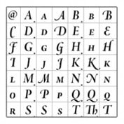 Just a few of the glyphs available in an OpenType font.