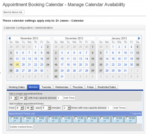 Appointment Booking Calendar image