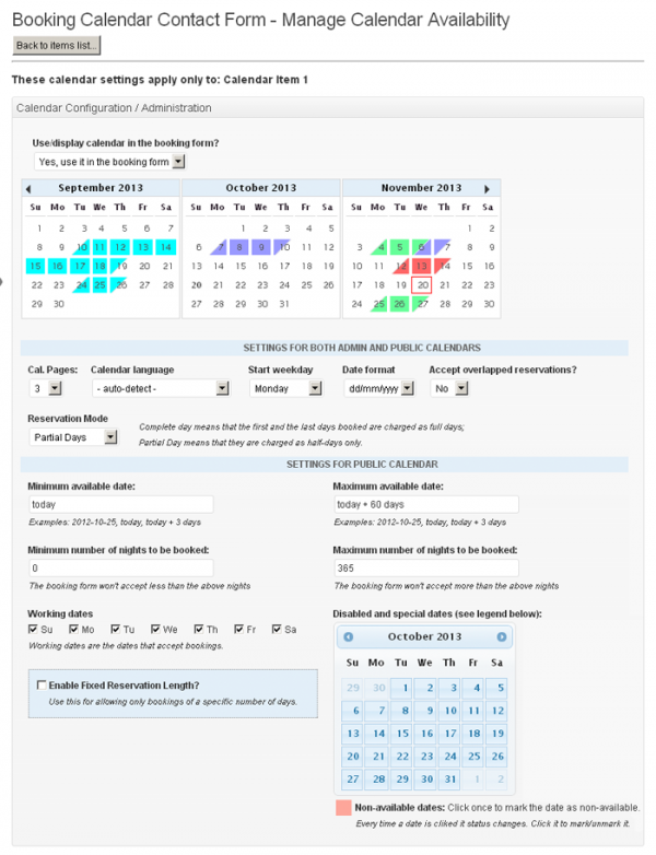 Booking Calendar Contact Form image