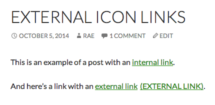 External link with text.