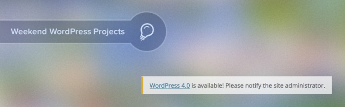 Update notification