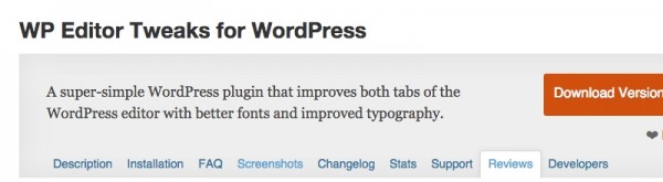 WP Editor Tweaks for WordPress image
