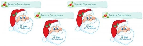 Christmas Countdown Widget