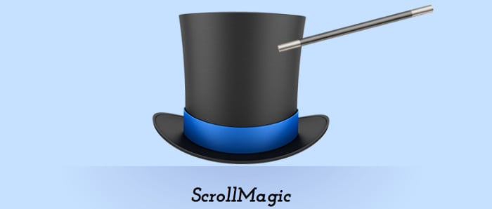 Screenshot of ScrollMagic demo page