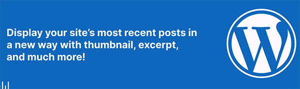 recent post widget header.