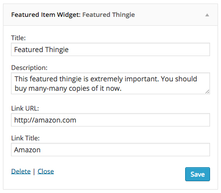 Widget Form