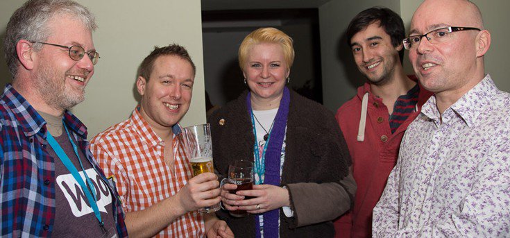 WordPress Birmingham - people mingling at the social event