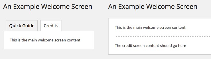 JS and No JS welcome screen