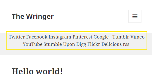 Basic links that are not styled in the default TwentyFifteen theme.