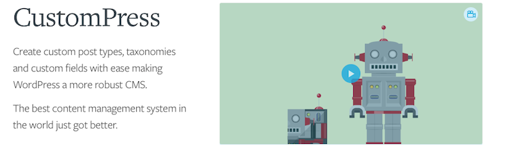 CustomPress makes it easy to create custom post types.