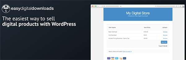 Easy Digital Downloads banner.