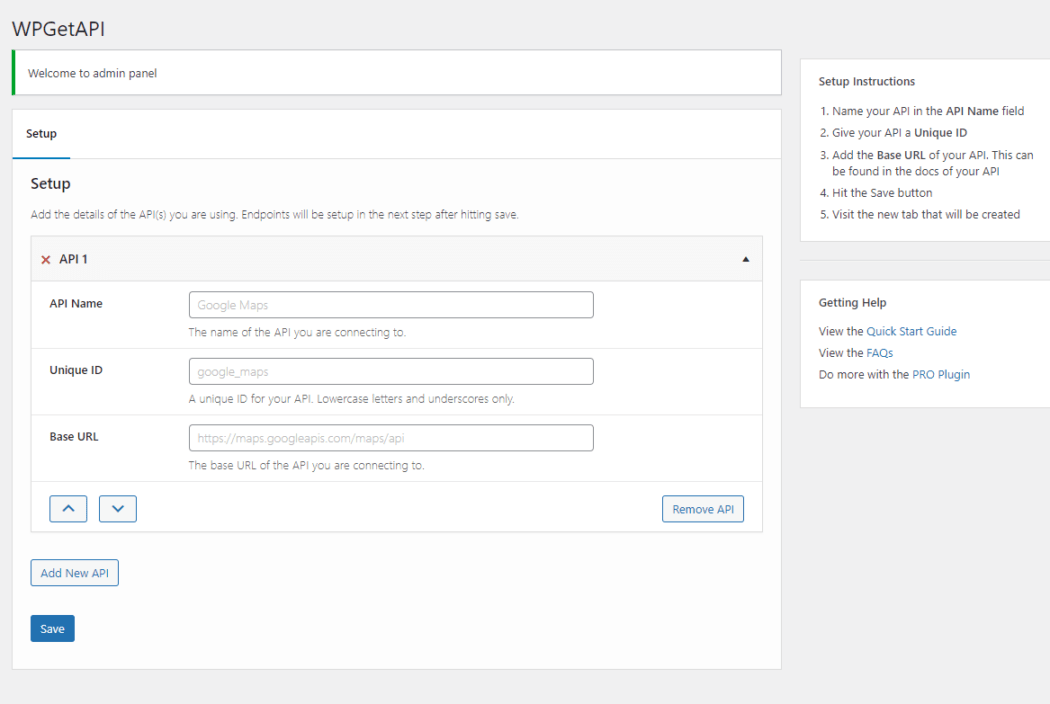 WP GET API Plugin