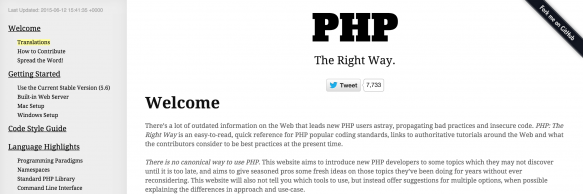PHP the right way