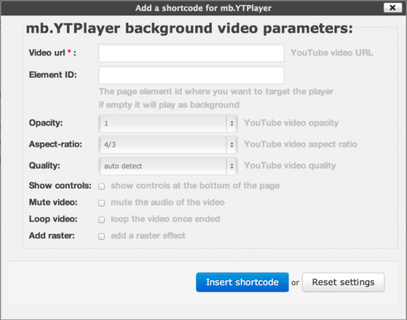 Setting up a video background is actually pretty easy.