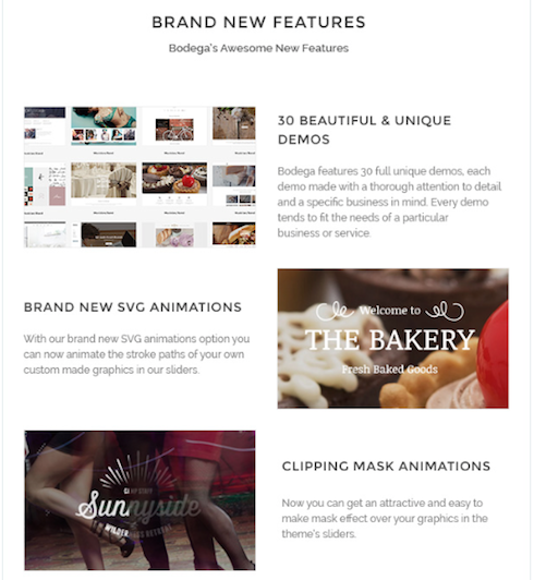 The Bodega theme has a feature list sure to impress.