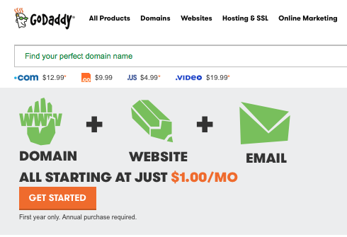 GoDaddy is a popular and cheap shared hosting option.